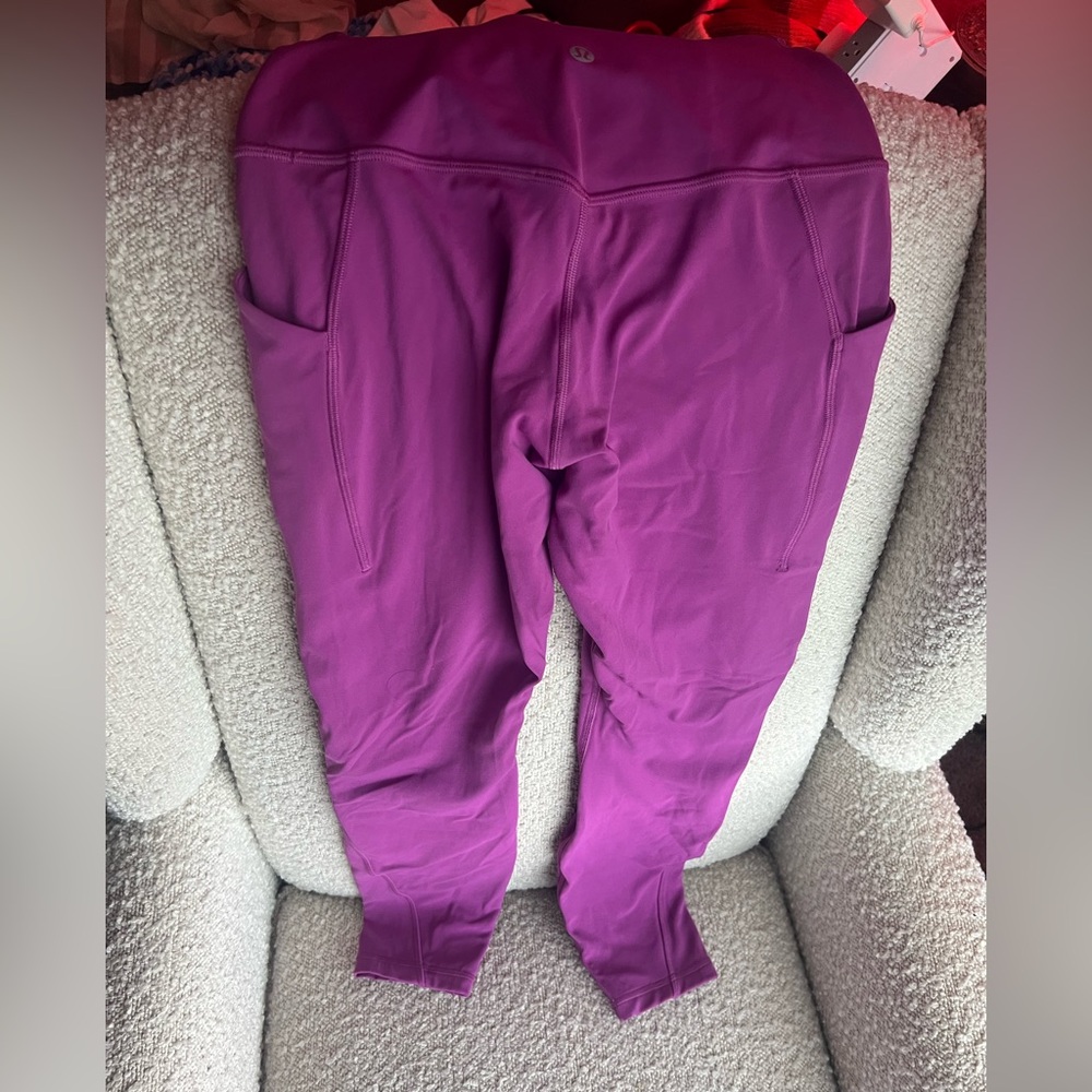 Lululemon magenta size 6 align leggings with pockets